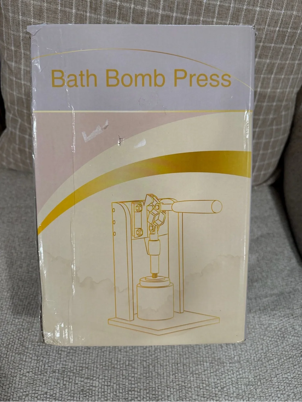 Bath Bomb Press - Gold and Cream Manual Mold